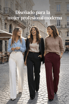 Emma | Pantalón de Sastre Elástico de Tiro Alto - Inés Atelier