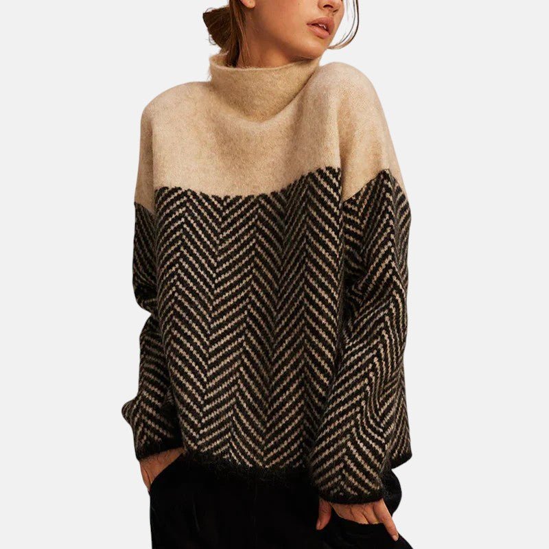 Paula | Jersey de punto en espiga - Inés Atelier
