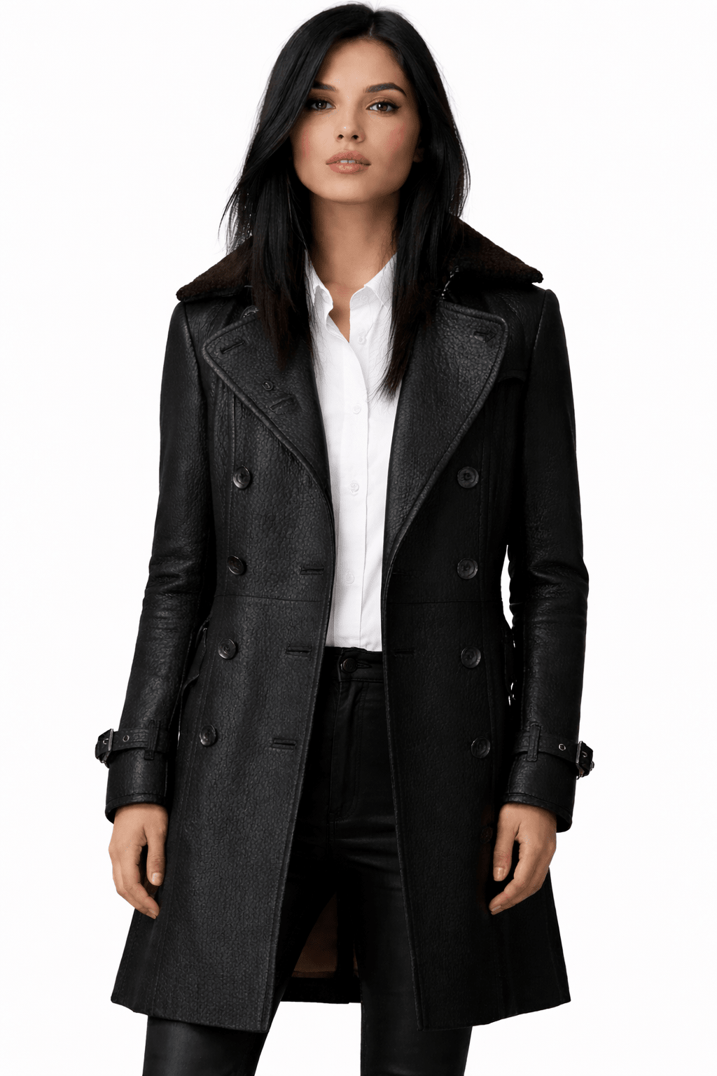 Cayetana | Abrigo de cuero - Street Atelier