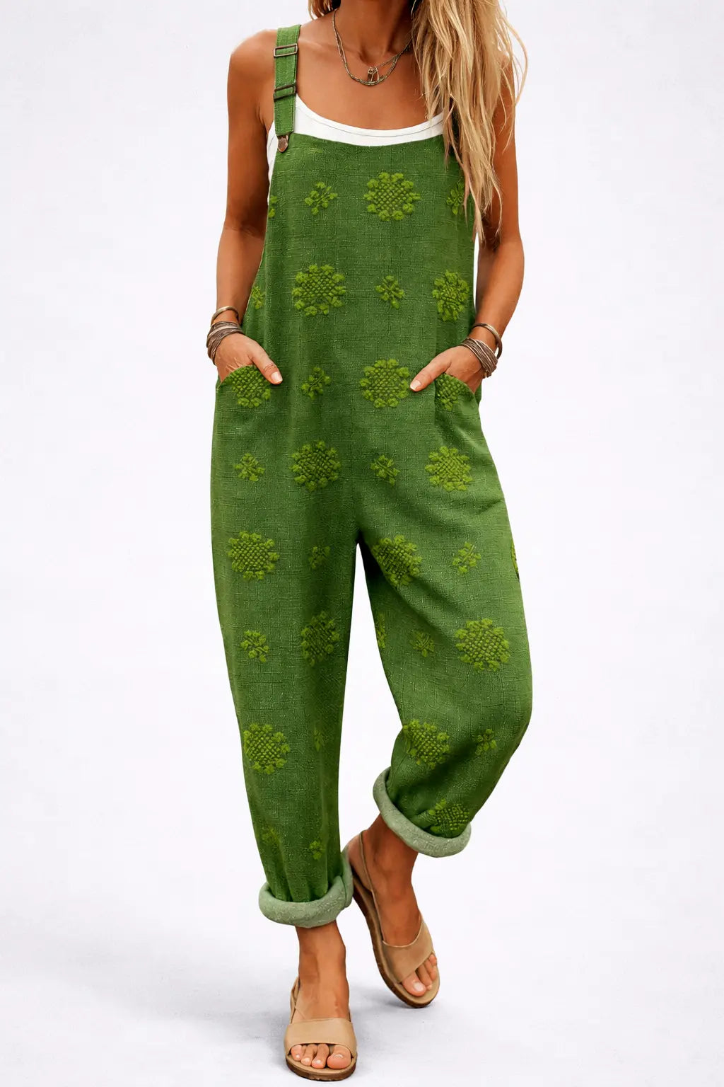 Peto Sahara | Mono Boho Estampado con Tirantes Ajustables