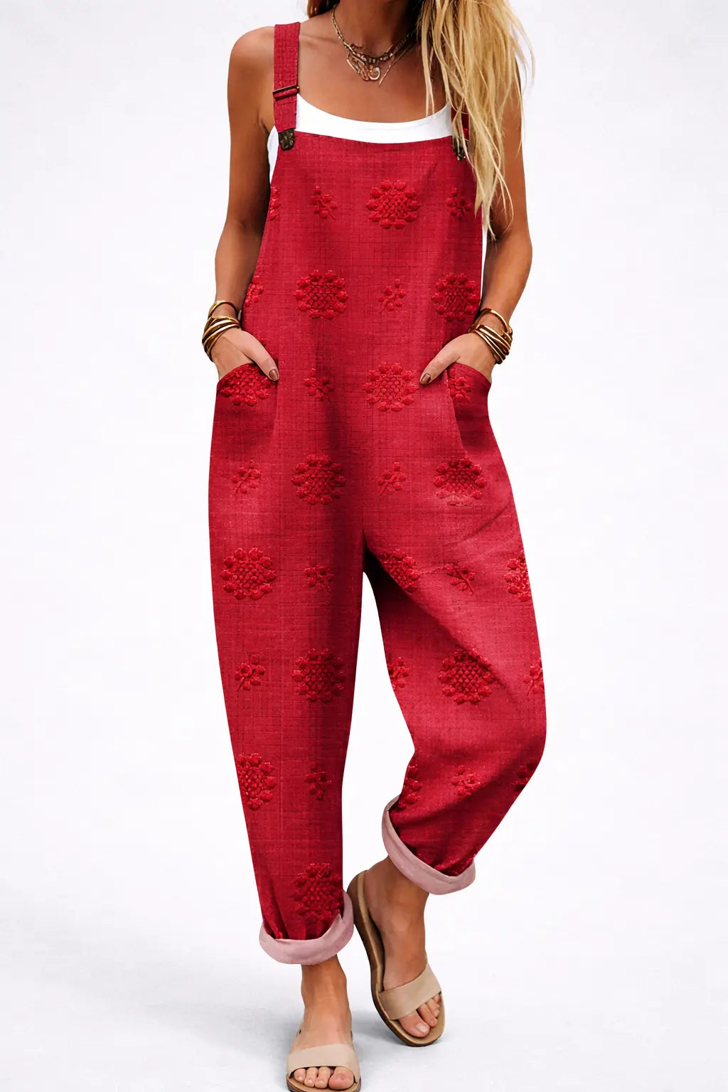 Peto Sahara | Mono Boho Estampado con Tirantes Ajustables