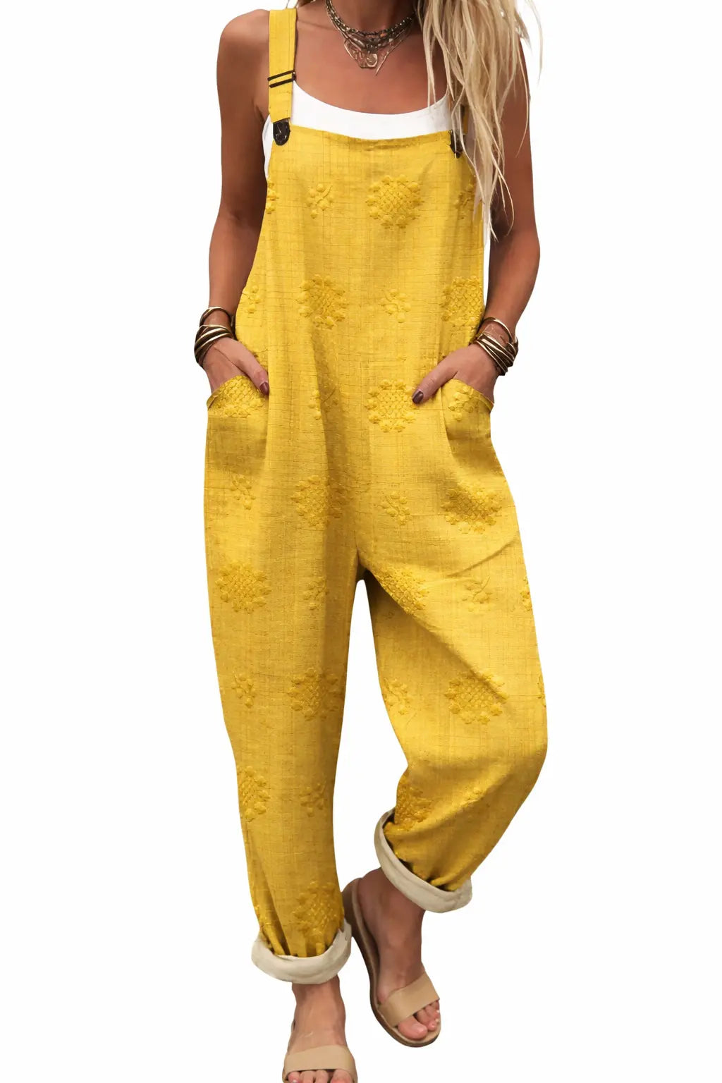 Peto Sahara | Mono Boho Estampado con Tirantes Ajustables