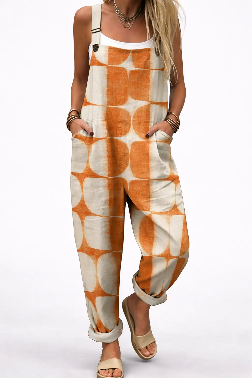 Peto Arizona | Mono Boho Estampado con Tirantes Ajustables