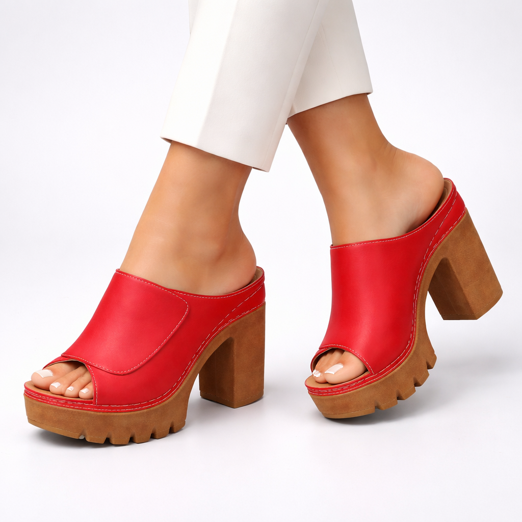 Constanza | Sandalias con Plataforma y Tacón Grueso