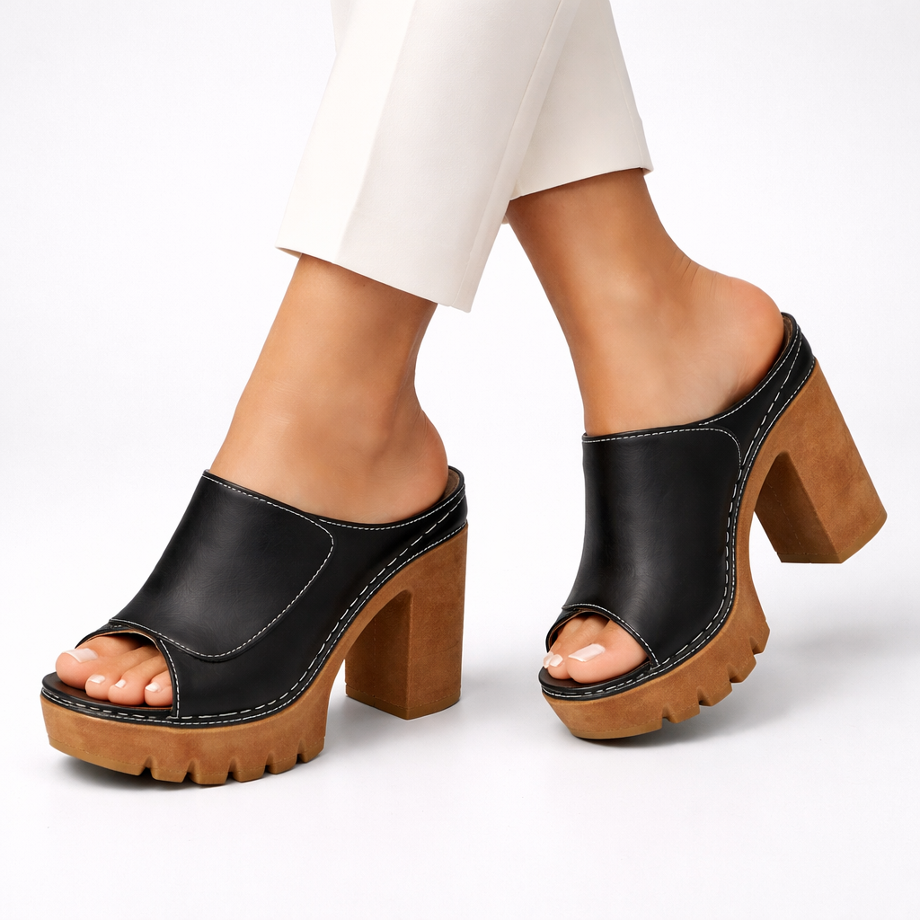 Constanza | Sandalias con Plataforma y Tacón Grueso