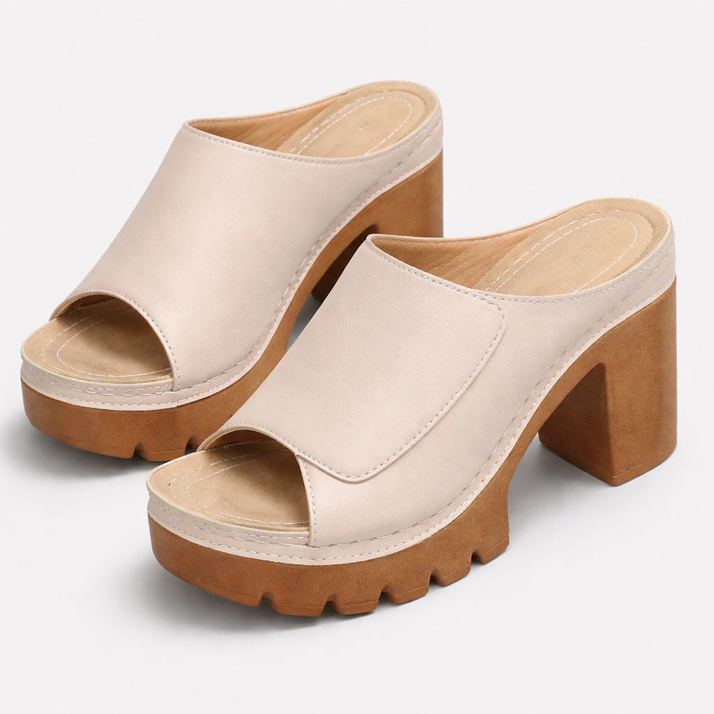 Constanza | Sandalias con Plataforma y Tacón Grueso