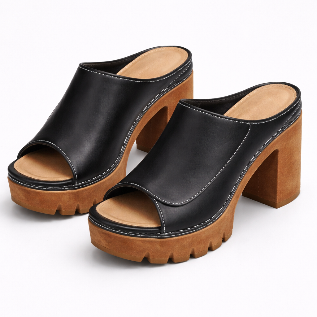 Constanza | Sandalias con Plataforma y Tacón Grueso