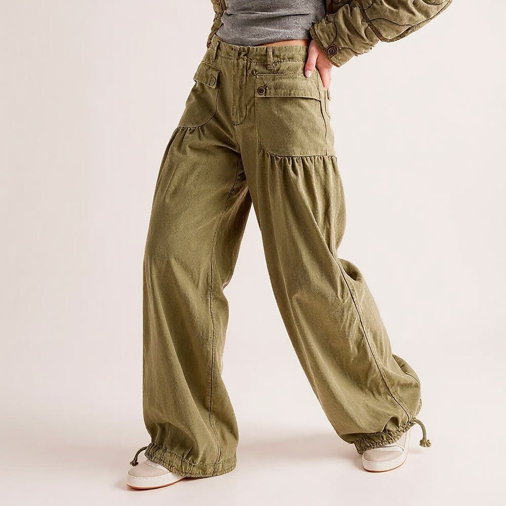 Nora | Pantalón Vaquero Fruncido - Inés Atelier