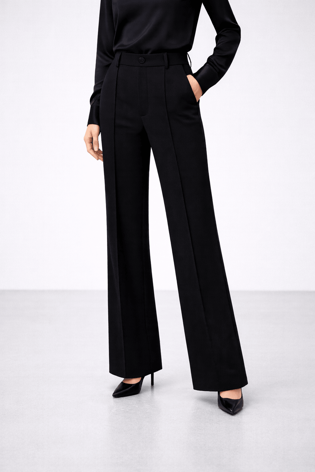 Emma | Pantalón de Sastre Elástico de Tiro Alto - Street Atelier