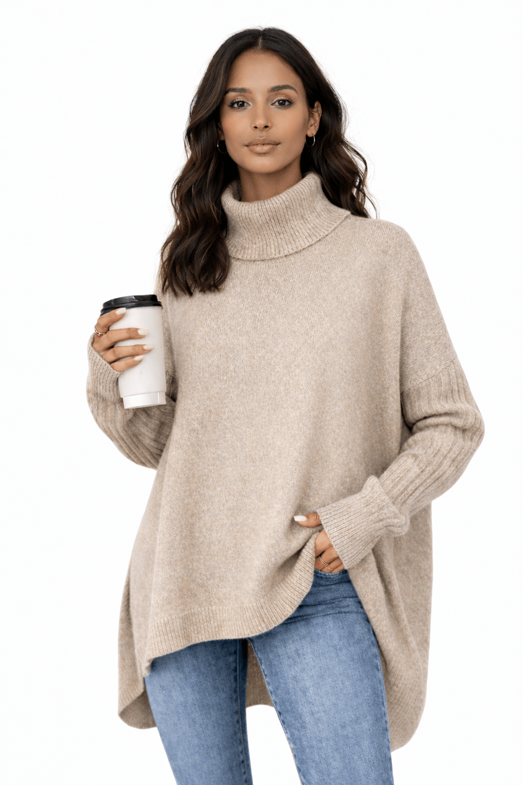 Fátima | Jersey de cuello alto largo - Street Atelier