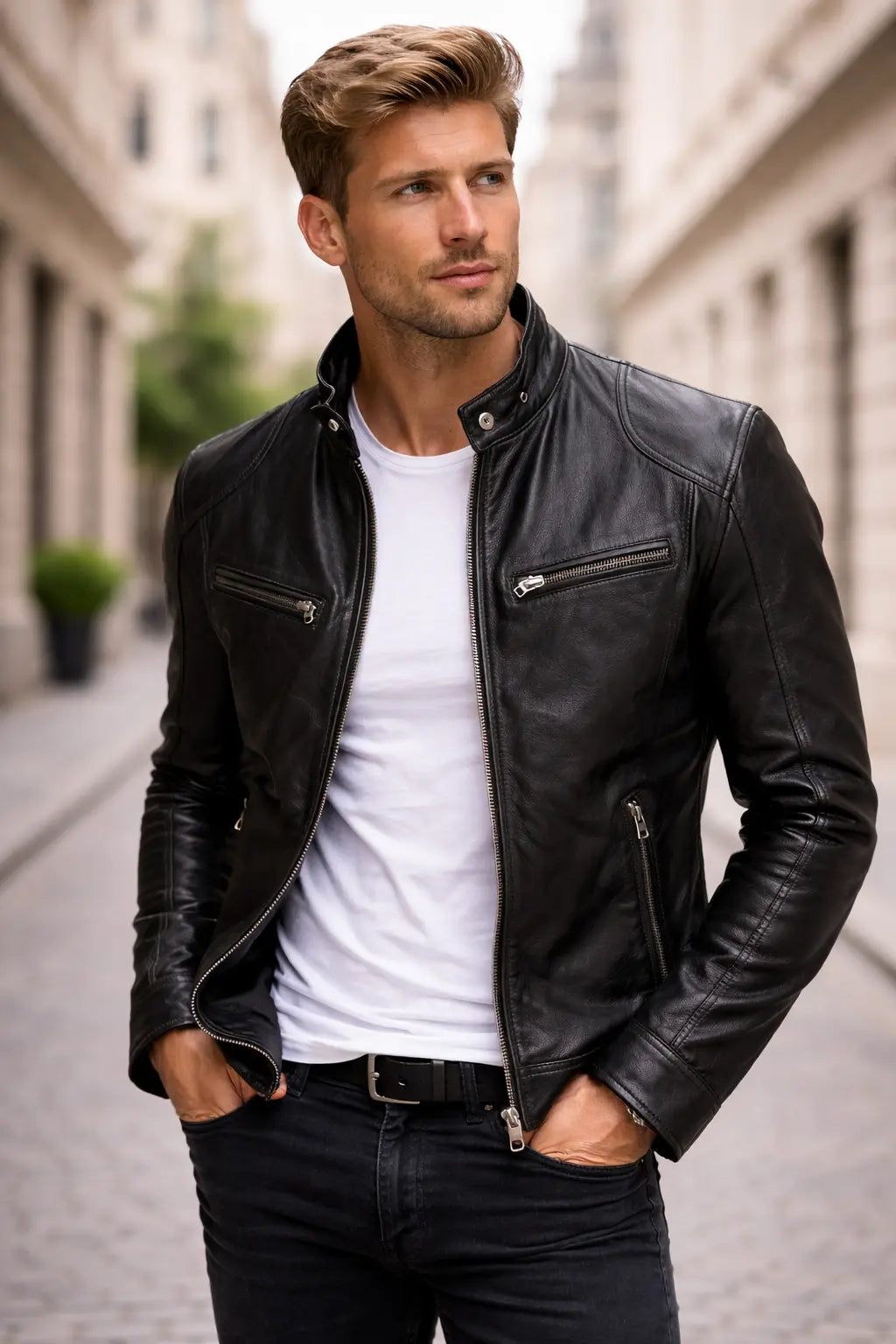 Fabián | Chaqueta de cuero atemporal