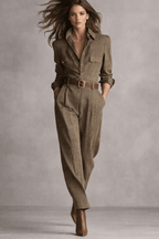 Freya | Mono de tweed con estampado de cuadros - Street Atelier