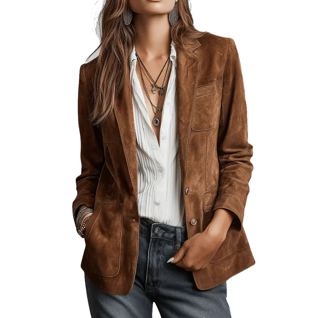 Gabriela | Chaqueta con tacto de ante