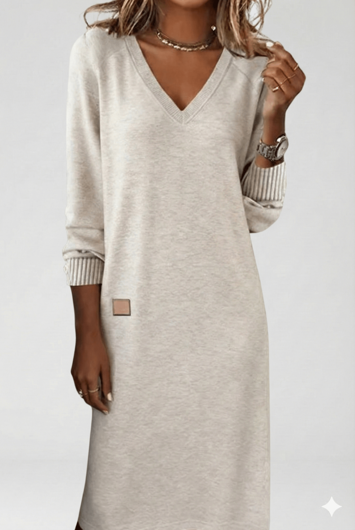 Silvia — Vestido largo de punto suave - Street Atelier