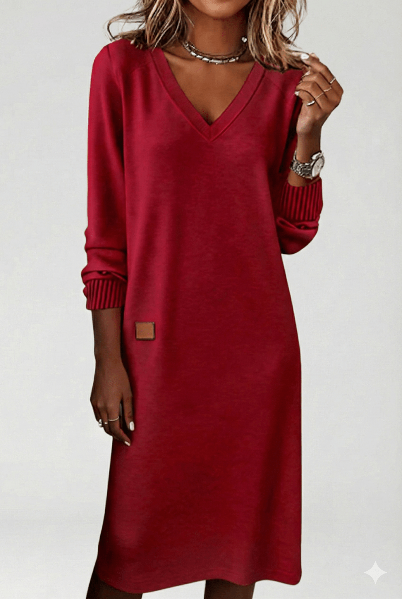 Silvia — Vestido largo de punto suave - Street Atelier