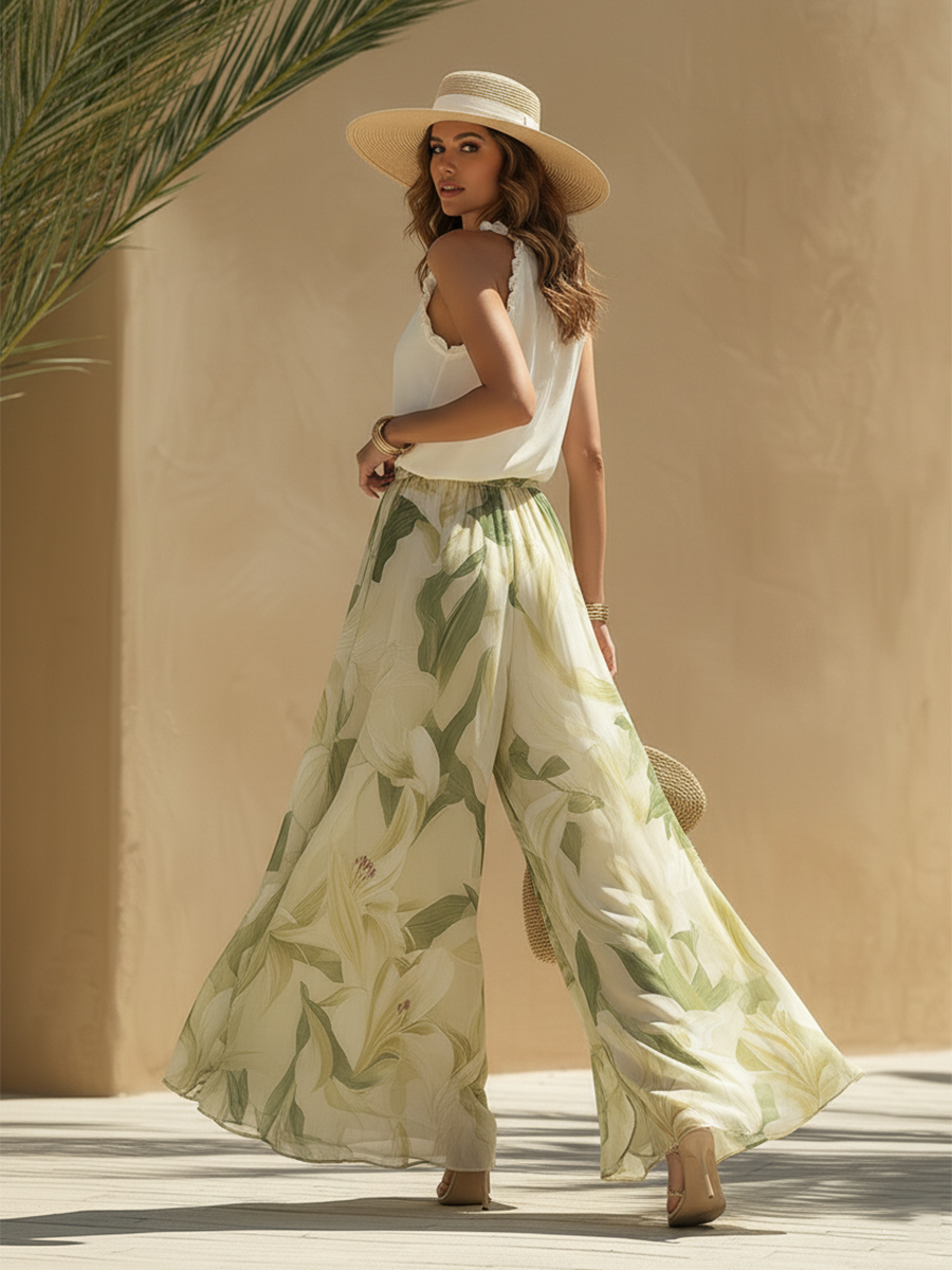 Julia | Conjunto con estampado de lirios