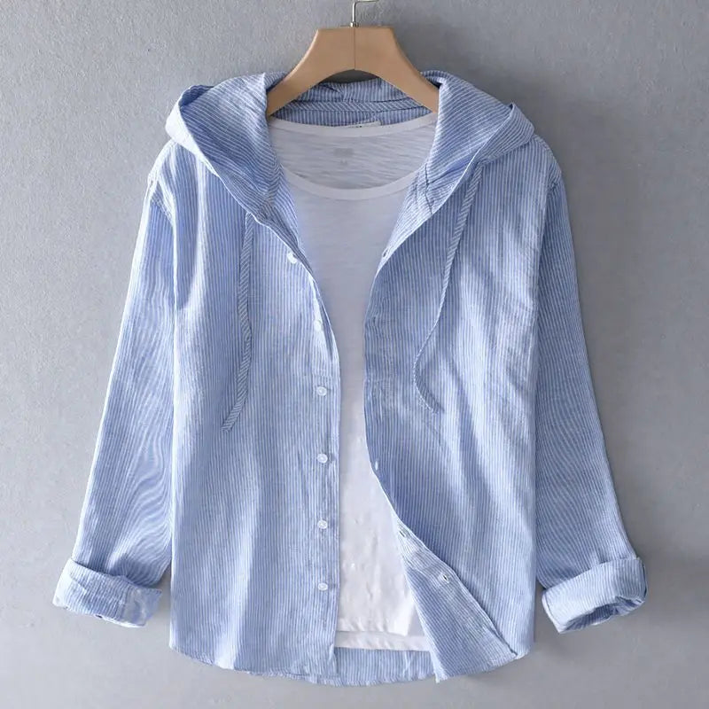 Greta | Blusa con capucha de Lino