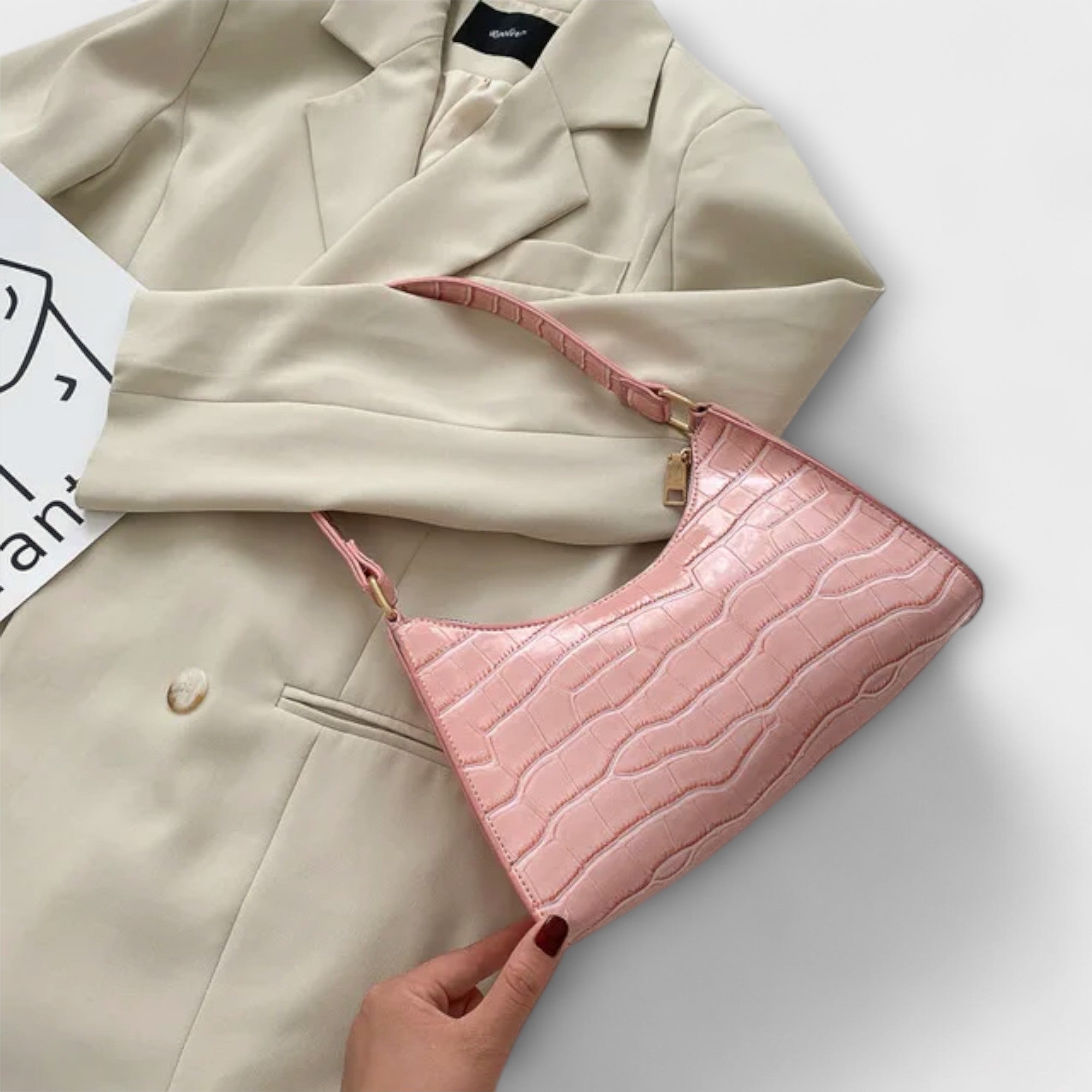 Gabriela | Bolso de cuero brillante - Inés Atelier