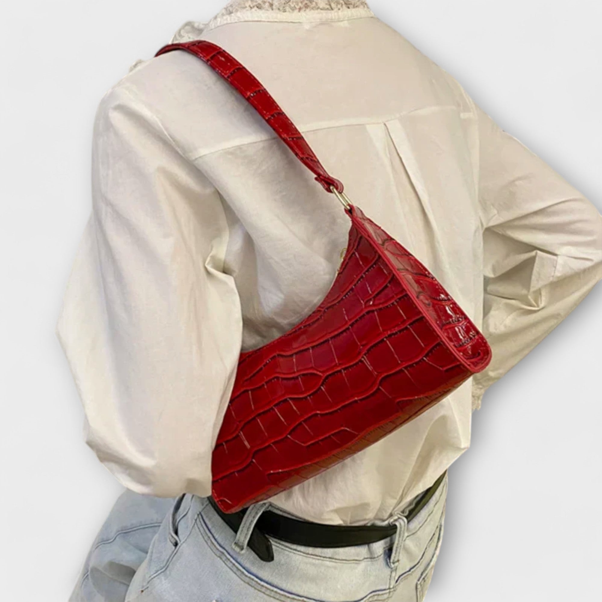 Gabriela | Bolso de cuero brillante - Inés Atelier