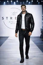 Iván | CHAQUETA DE CUERO NEGRO CON FORRO DE SHERPA