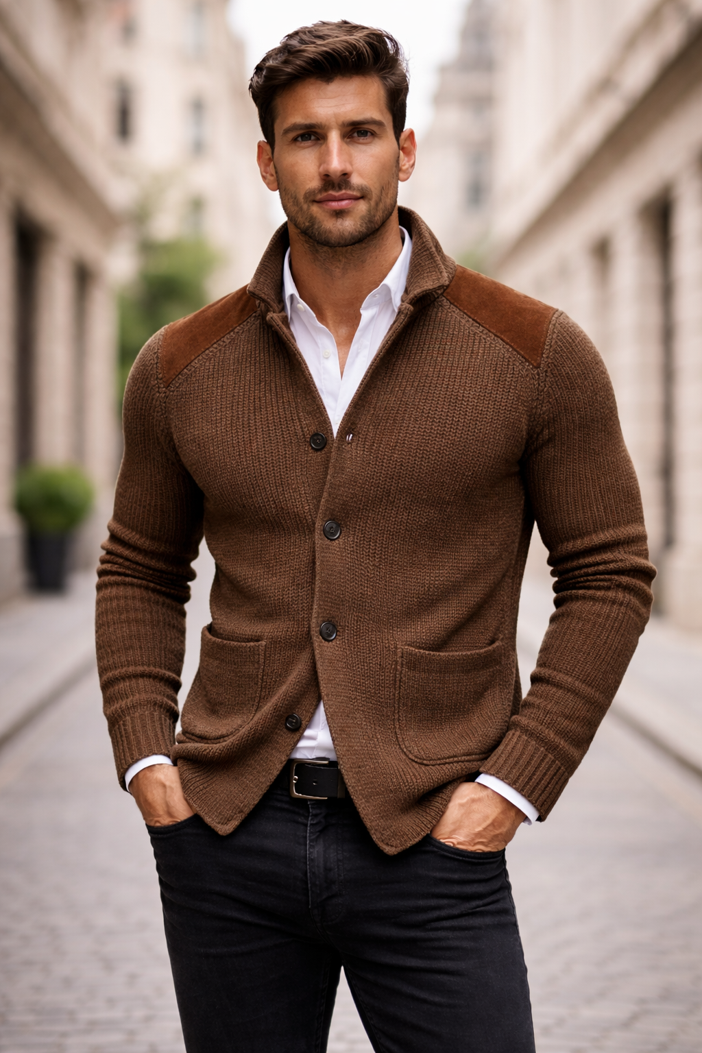 Jan | Chaqeta de punto con botones