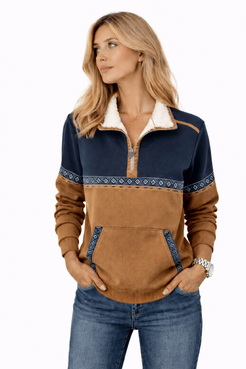 Kiara | Jersey confortable de media cremallera - Street Atelier