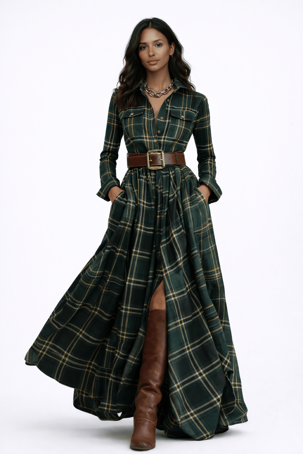 Lara | Vestido con cinturón - Street Atelier