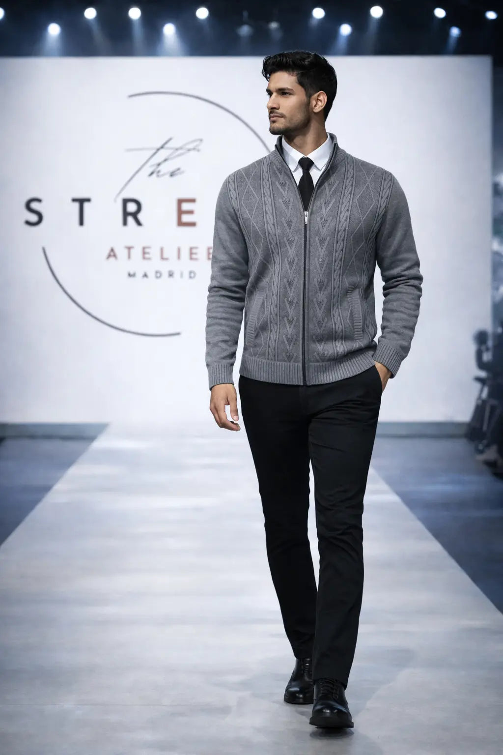 Marius | Cárdigan vintage con cremallera