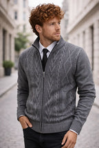 Marius | Cárdigan vintage con cremallera
