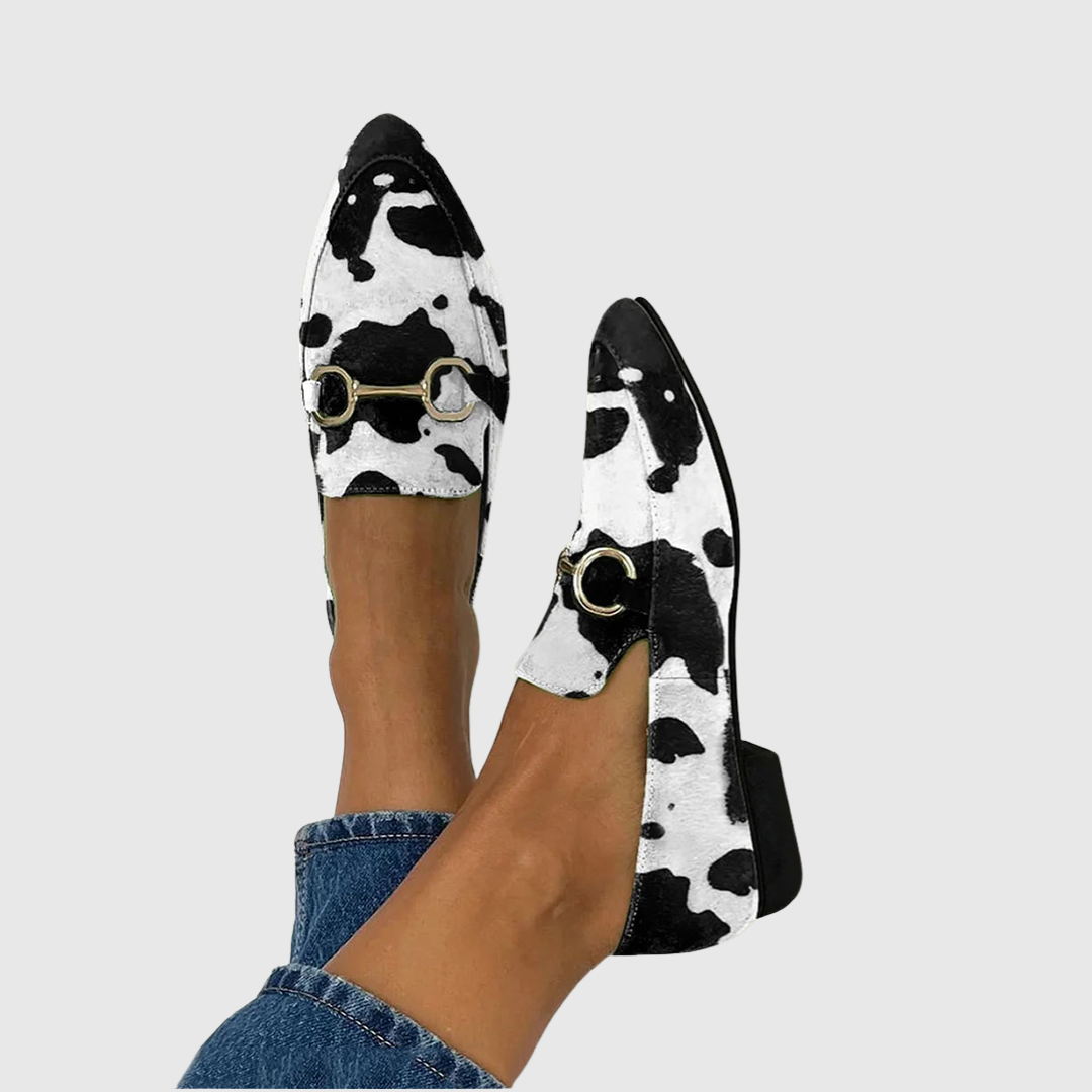 Hibisco | Mocasines estampados con hebilla