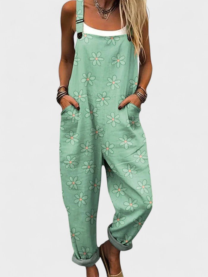 Peto Willow | Mono Boho Estampado con Tirantes Ajustables