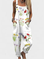 Peto Meadow | Mono Boho Estampado con Tirantes Ajustables