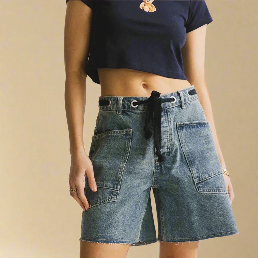 Quira | Bermudas con Cinturón de Cuerda - Inés Atelier