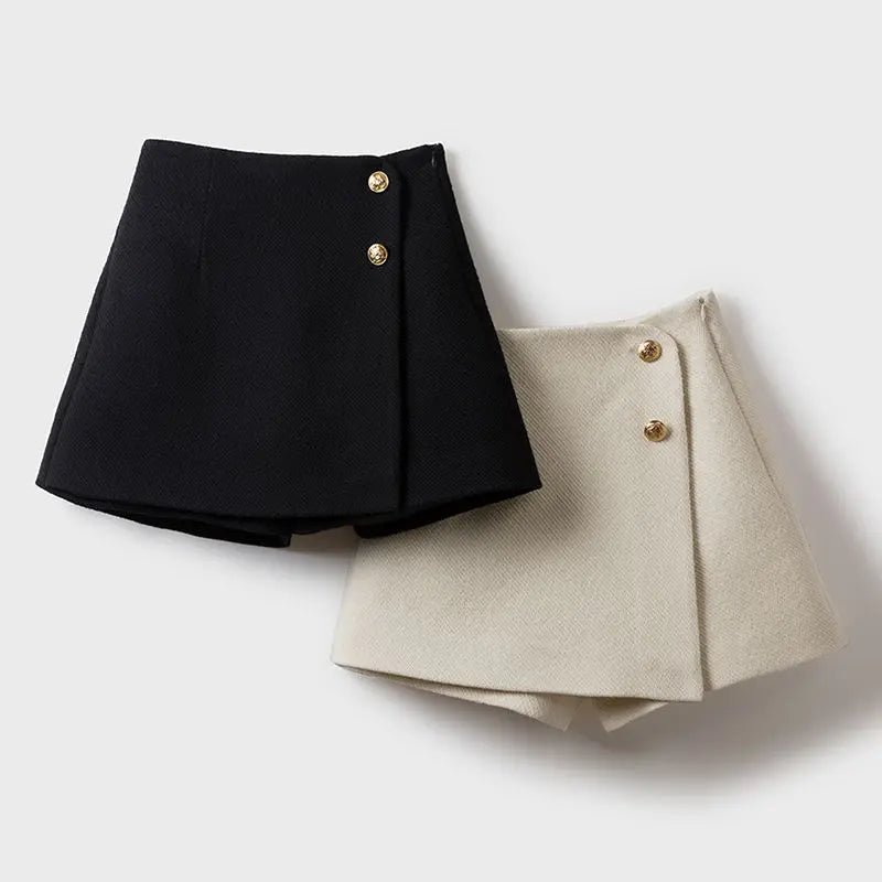 Oriana | Falda corta con Botones - Inés Atelier