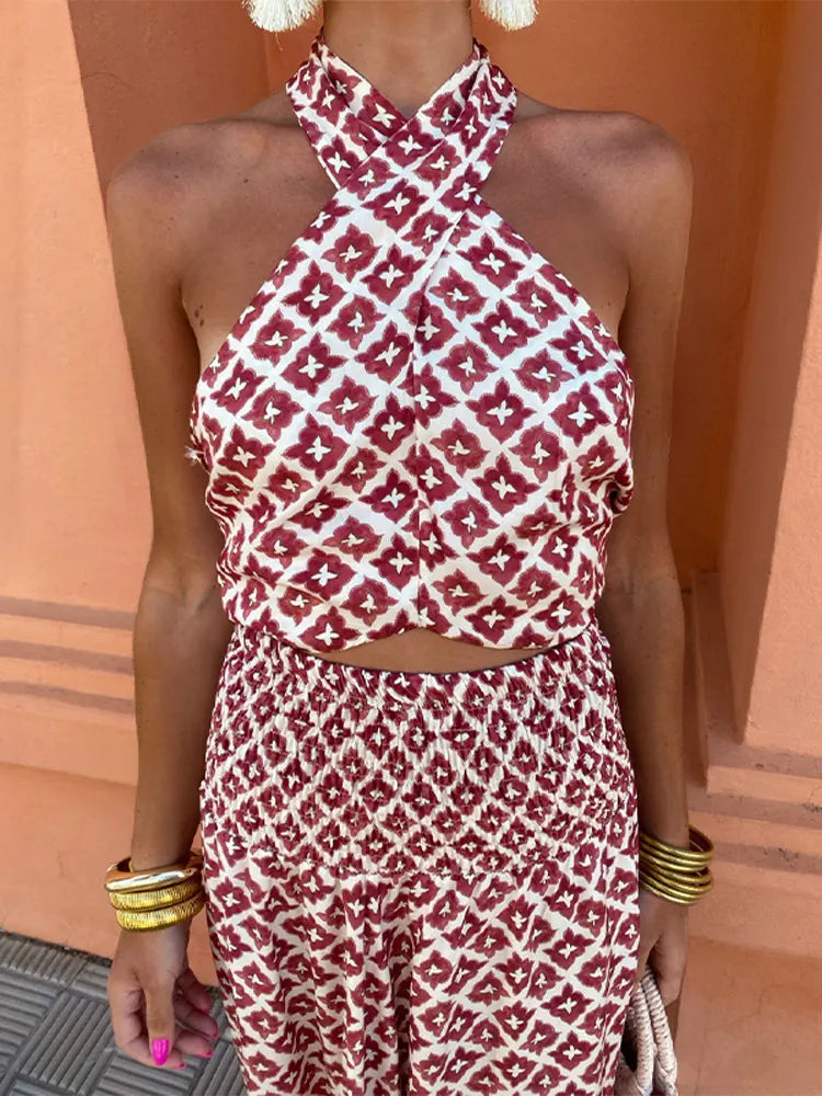 Leire | Conjunto de falda y top de hombros descubiertos