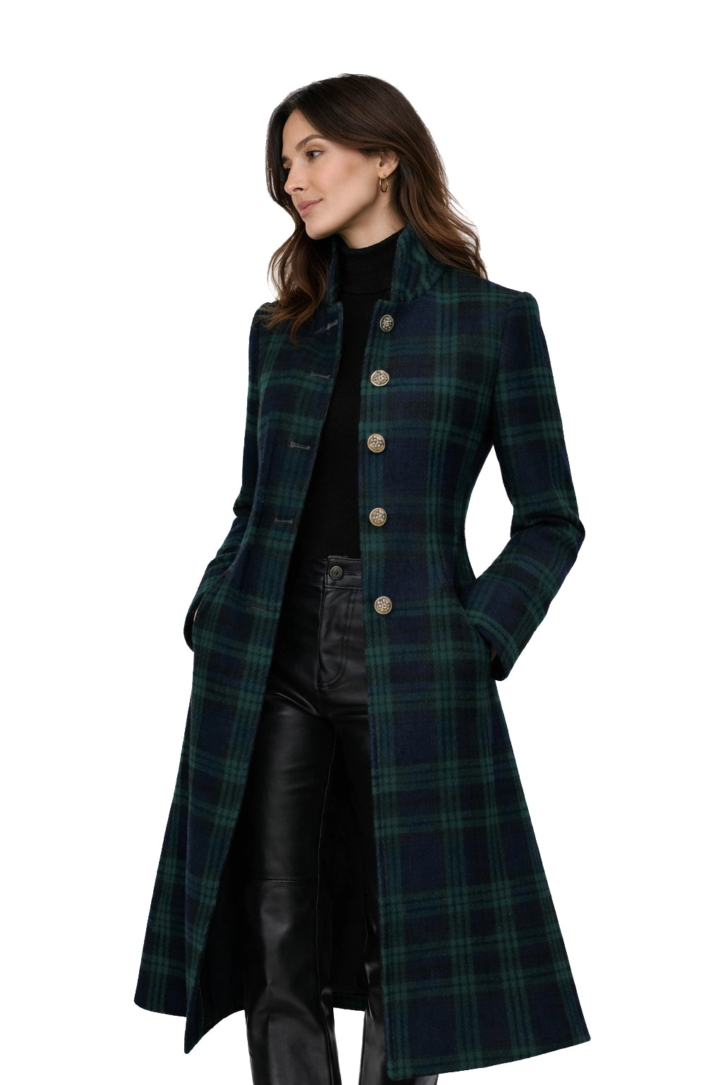 Salma | Abrigo de cuadros sofisticado y versátil