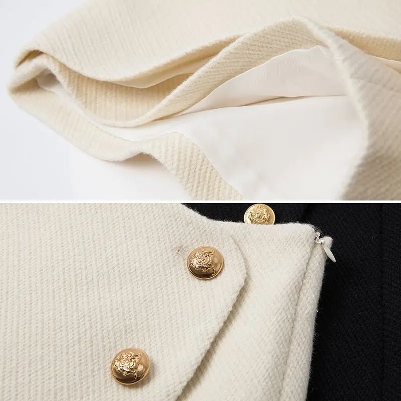 Oriana | Falda corta con Botones - Inés Atelier