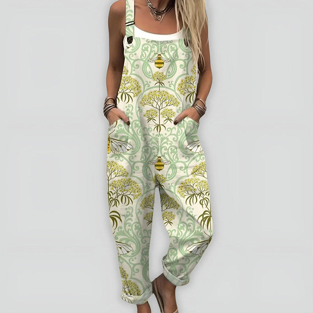Peto Riviera | Mono Boho Estampado con Tirantes Ajustables