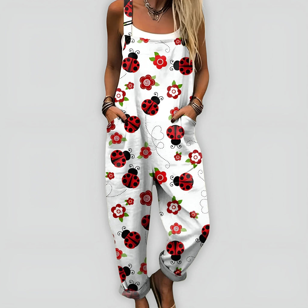 Peto Brisa | Mono Boho Estampado con Tirantes Ajustables