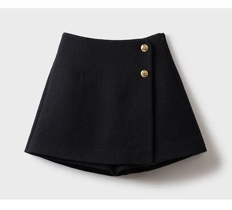 Oriana | Falda corta con Botones - Inés Atelier