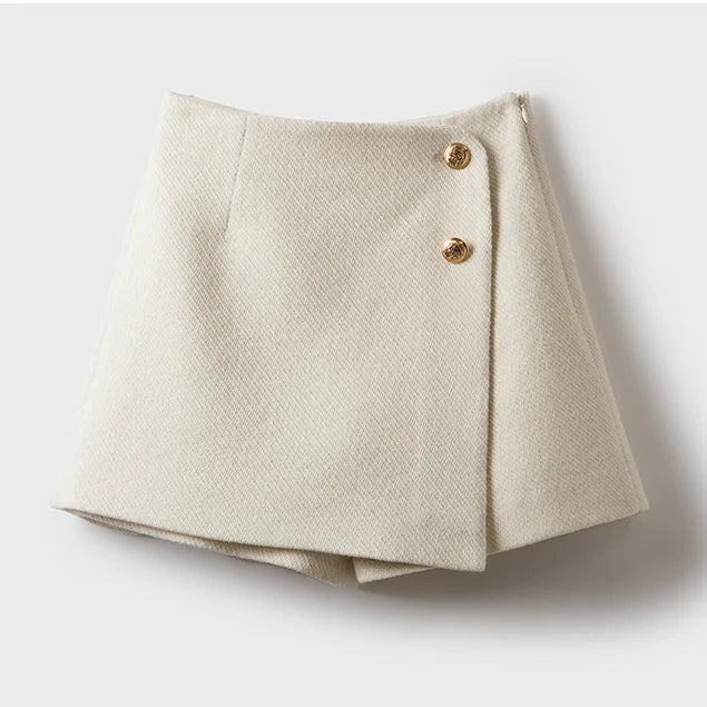 Oriana | Falda corta con Botones - Inés Atelier