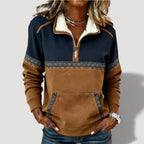 Kiara | Jersey confortable de media cremallera - Inés Atelier