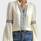Winona | Blusa Vintage con Cuello en V