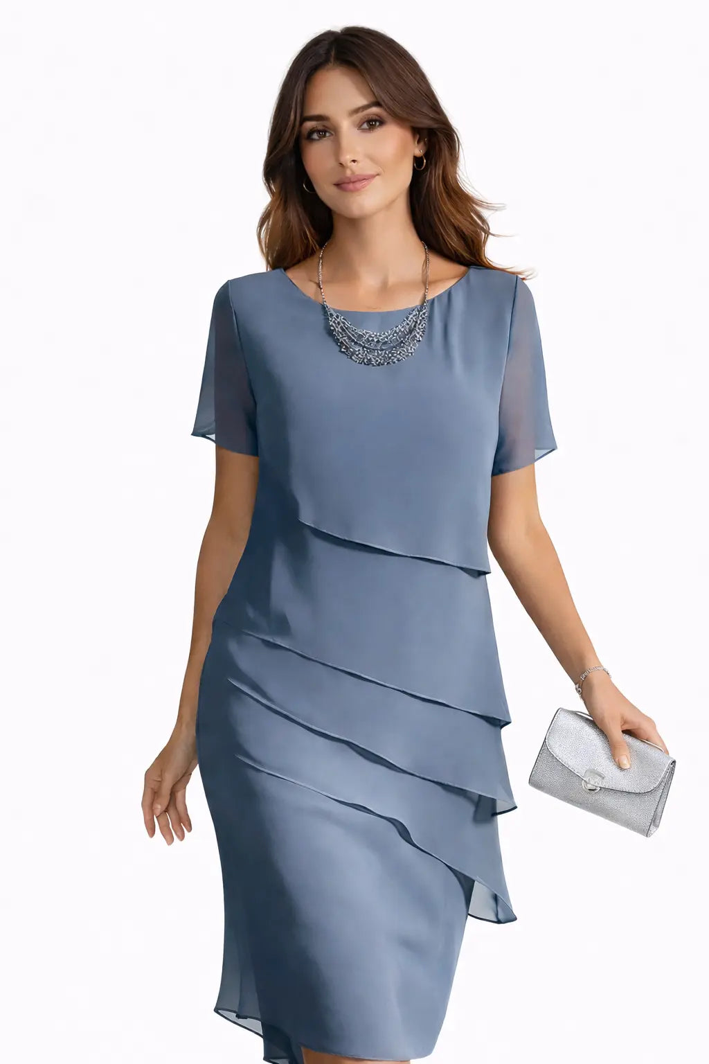 Bianca | Vestido midi con capas