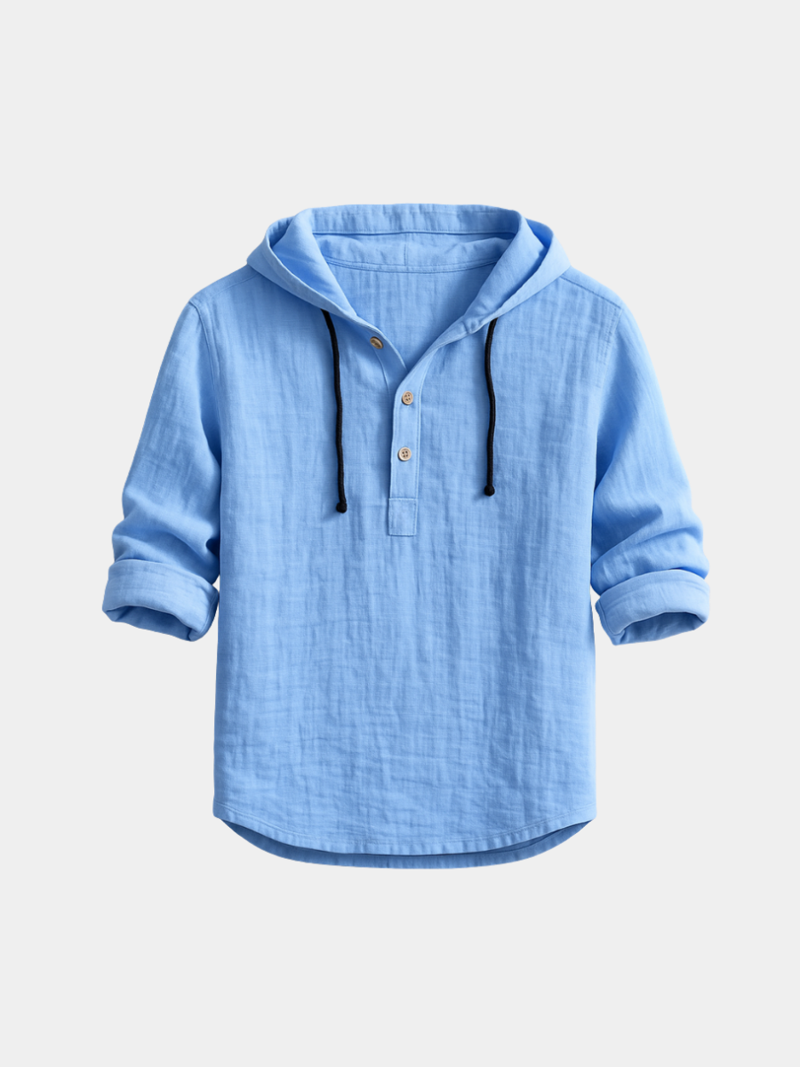 Gael | Camisa CON CAPUCHA DE ALGODÓN Y LINO