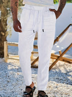 Eduardo | Pantalones de Lino con Cordón