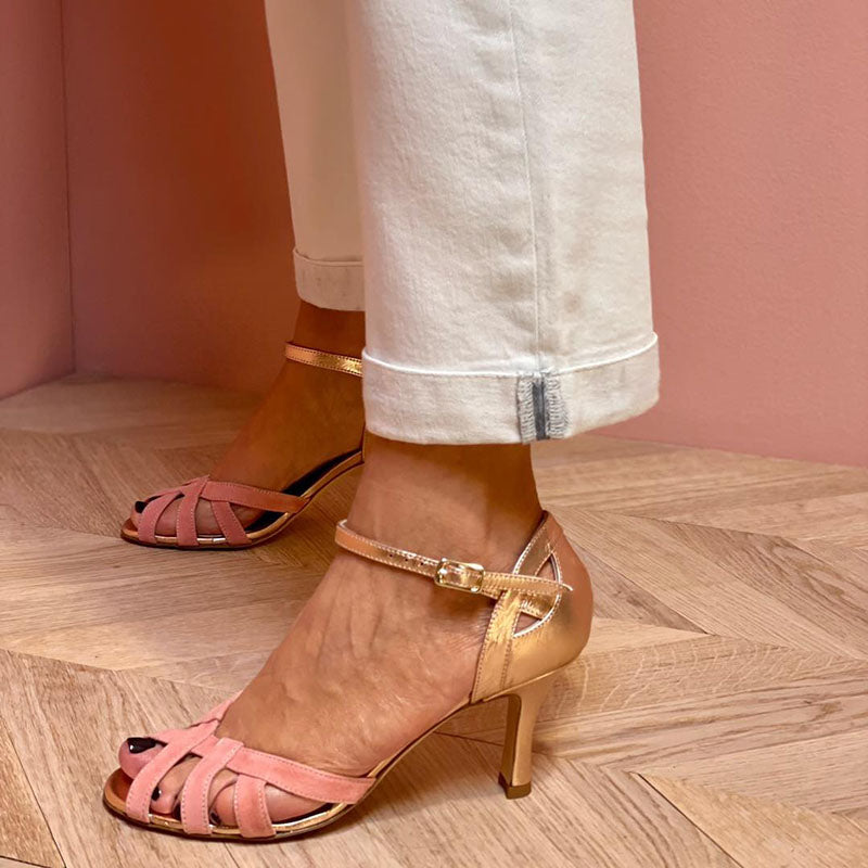 Lirio | Sandalias de tacón alto con punta abierta