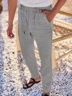 Eduardo | Pantalones de Lino con Cordón