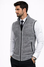 Diego | CHALECO ELEGANTE CON CREMALLERA