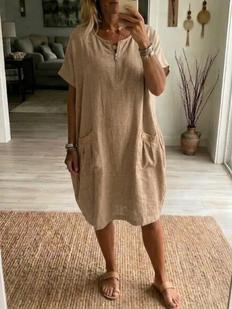 Isabel  | Vestido con cremallera